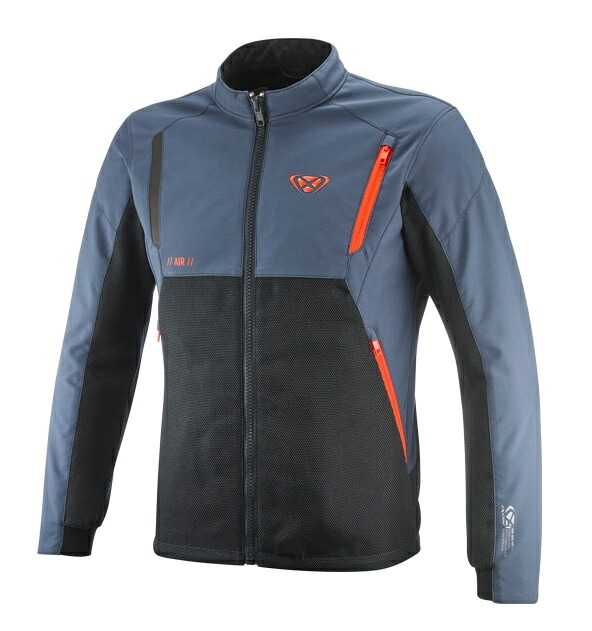 IXON（イクソン）　100101190　M-NEFTA AIR A エアスルージャケット　NAVY/BRIGHT RED　　柔らかく抜群の通気性で春先から秋口まで対応できるカジュアルに着こなせるスポーツジャケット！