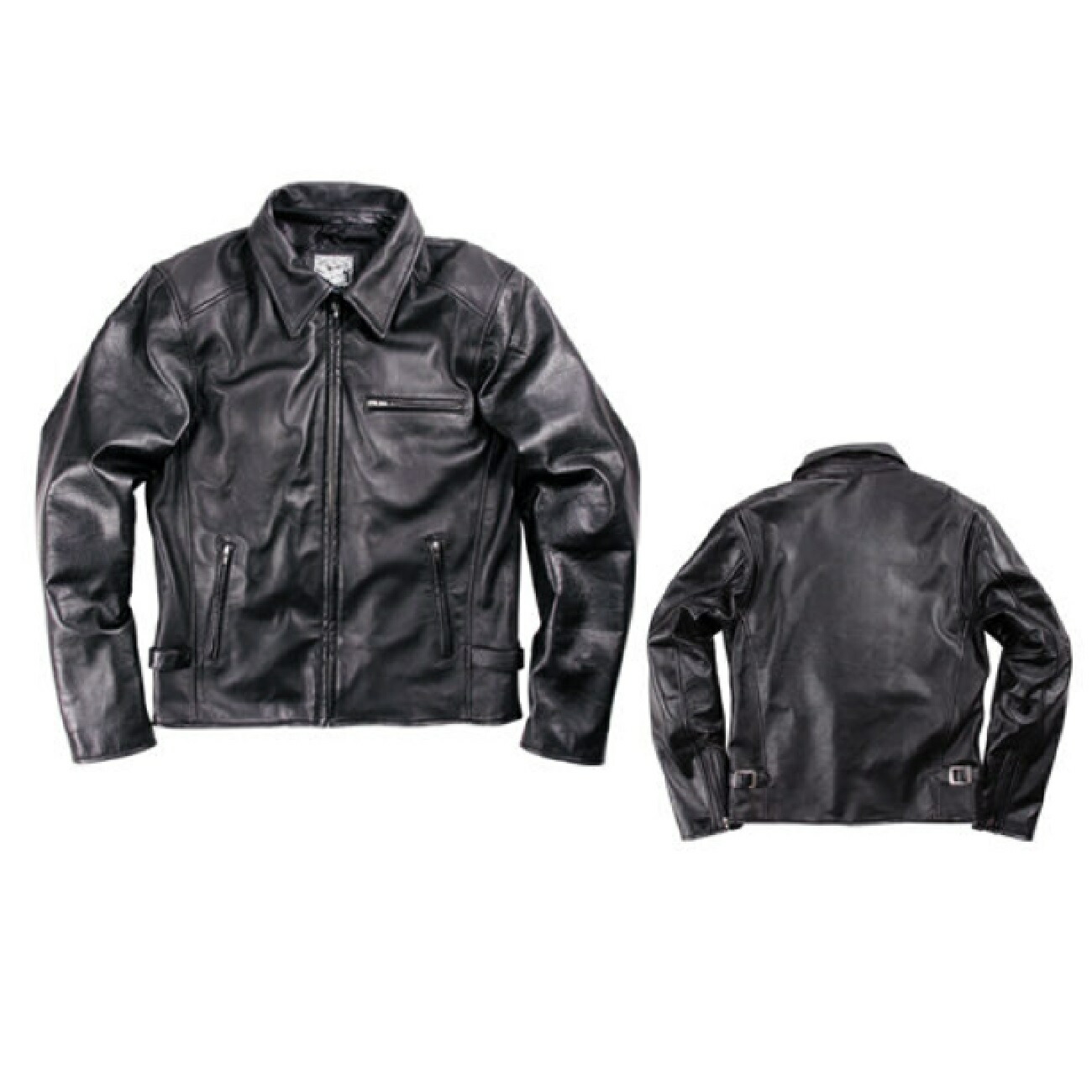 DEGNER（デグナー）　17SJ-1 レザージャケット ブラック　羊革 シンプルな襟付き ライダース｜バイク用品店 バイクワールド 29,304円