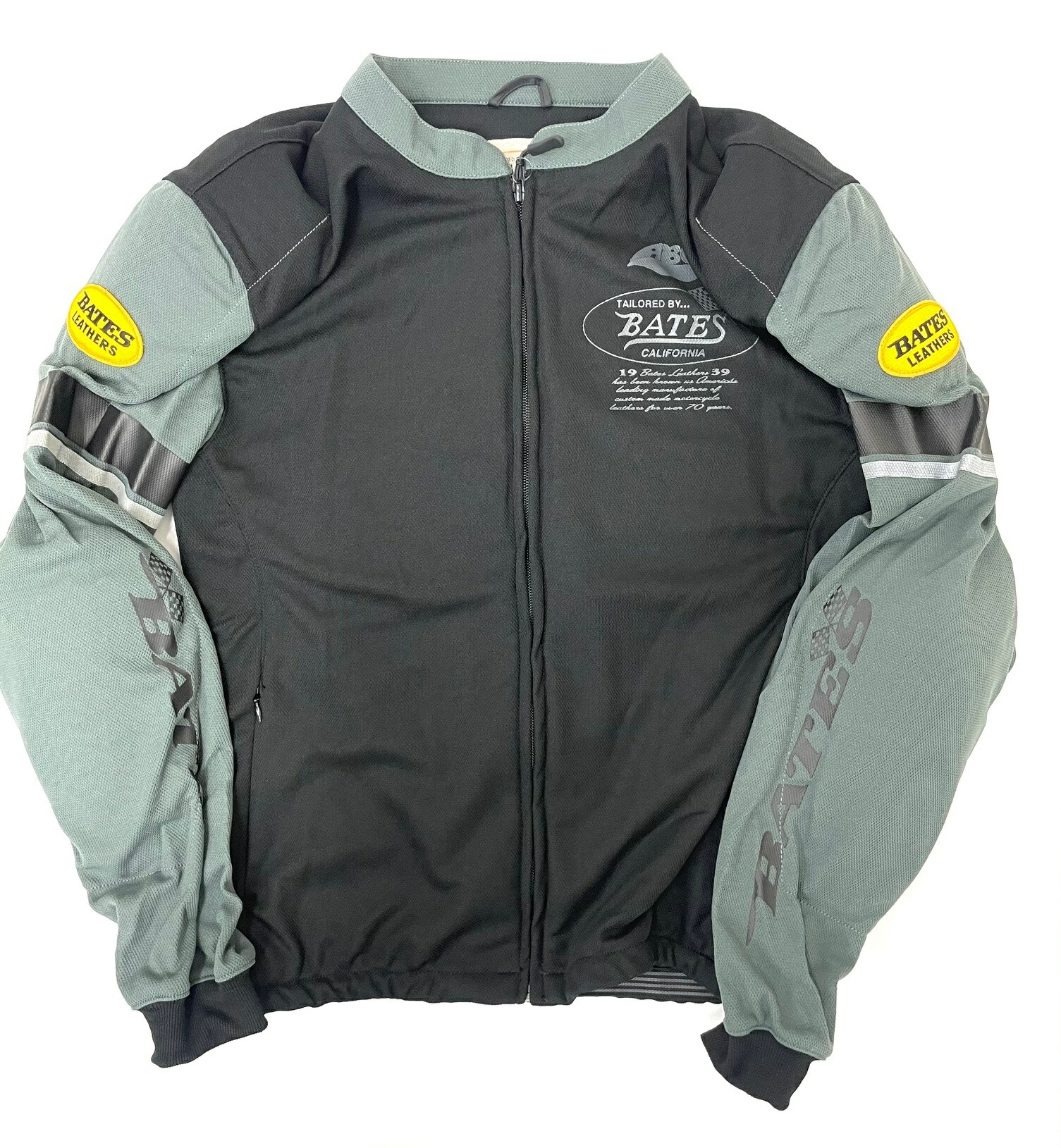 BATES（ベイツ）　BJCT-023　ライトメッシュジャケット（クールテック）　グレー　　ストレッチ性の有る吸湿速乾素材\