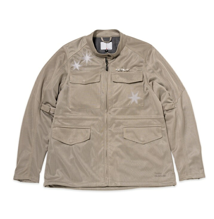 ROSSO（ロッソ）　ROJ132　ミリタリーメッシュジャケット　LIGHT KHAKI(レディース)　　絶妙なカッコ可愛いテイストに現行素材の柔らかな着心地のメッシュジャケット！ 20,075円