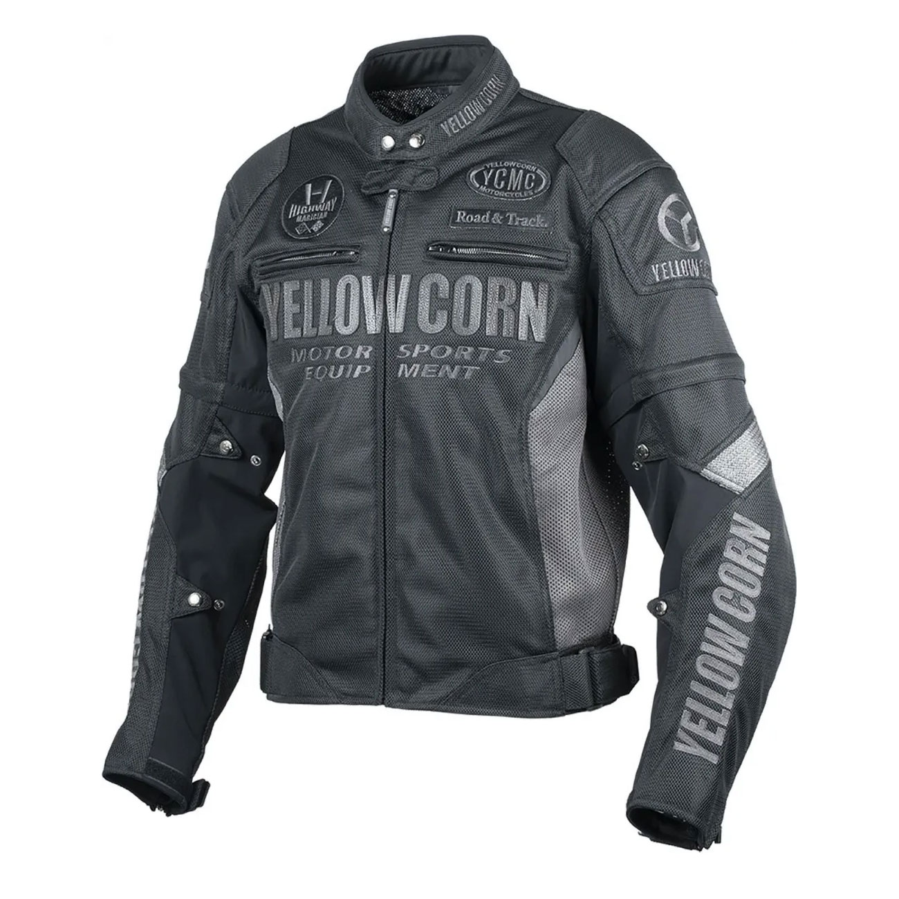 YELLOW CORN（イエローコーン）　YB-6102　メッシュジャケット　MESH JACKET　BLACK/GUNMETAL