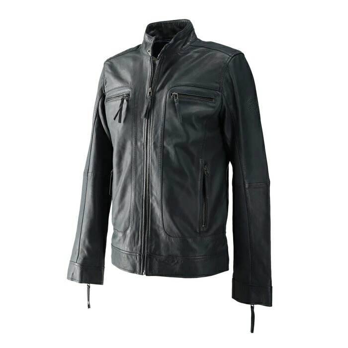 RIDEZ（ライズ）　RLJ200　CLUBS JACKET IronBlue　レザージャケット｜バイク用品店 バイクワールド