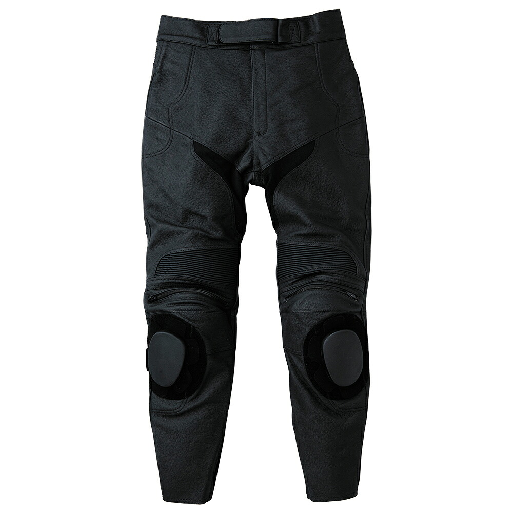 Rookie（ルーキー）　RLP-1412　CUP IN PANTS WITH BANK SENSOR　BLACK（バンクセンサー付きカップイン　レザーパンツ　牛革）