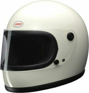 リード工業(LEAD) フルフェイスヘルメット RX200R フルフェイスヘルメット ホワイト 80年代 ヘルメット 族ヘル バイク用品 原付 全車種対応