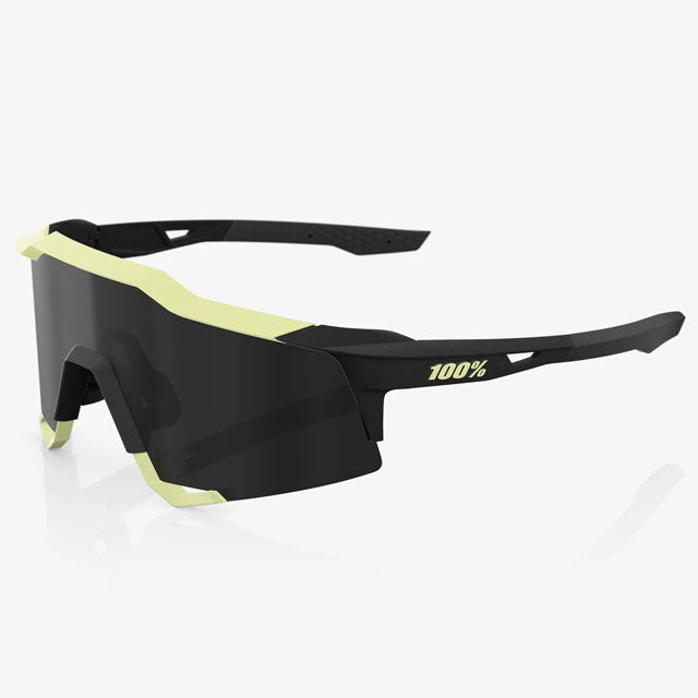 SPEEDCRAFT Soft Tact Glow - Black Mirror Lens ブラック ミラーレンズ UVカット 軽量 ランニング 自転車 野球 スポーツサングラス 100％ ワンハンドレッド｜バイクワークス