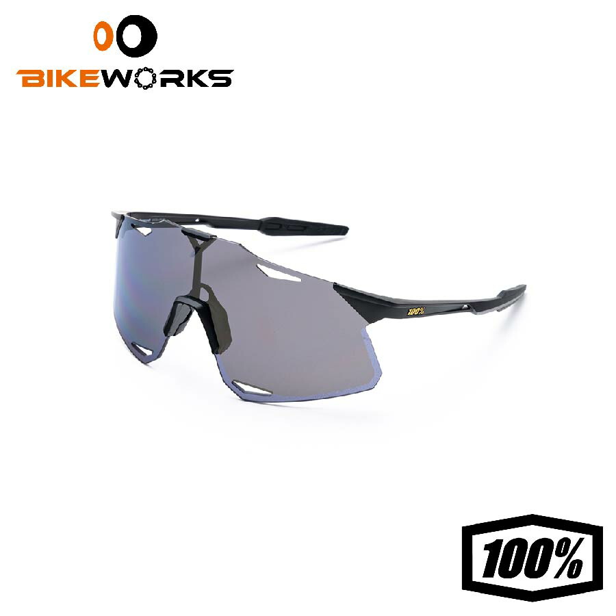 HYPERCRAFT - Matte Black / Soft Gold Mirror Lens マットブラック ソフトゴールド ミラーレンズ UVカット 軽量 ランニング 自転車 野球 スポーツサングラス 100％ ワンハンドレッド