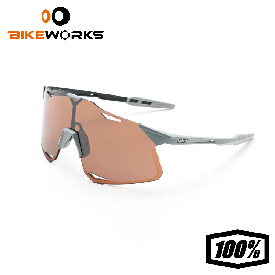 HYPERCRAFT - Matte Stone Grey & HiPER Silver Mirror Lens シルバー ミラーレンズ UVカット 軽量 ランニング 自転車 野球 スポーツサングラス 100％ ワンハンドレッド【 SALE 】