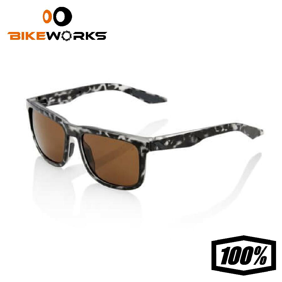 BLAKE - Matte Black Havana / Bronze Lens ブロンズ レンズ UVカット 軽量 ランニング 自転車 野球 スポーツサングラス 100% ワンハンドレッド|バイクワークス