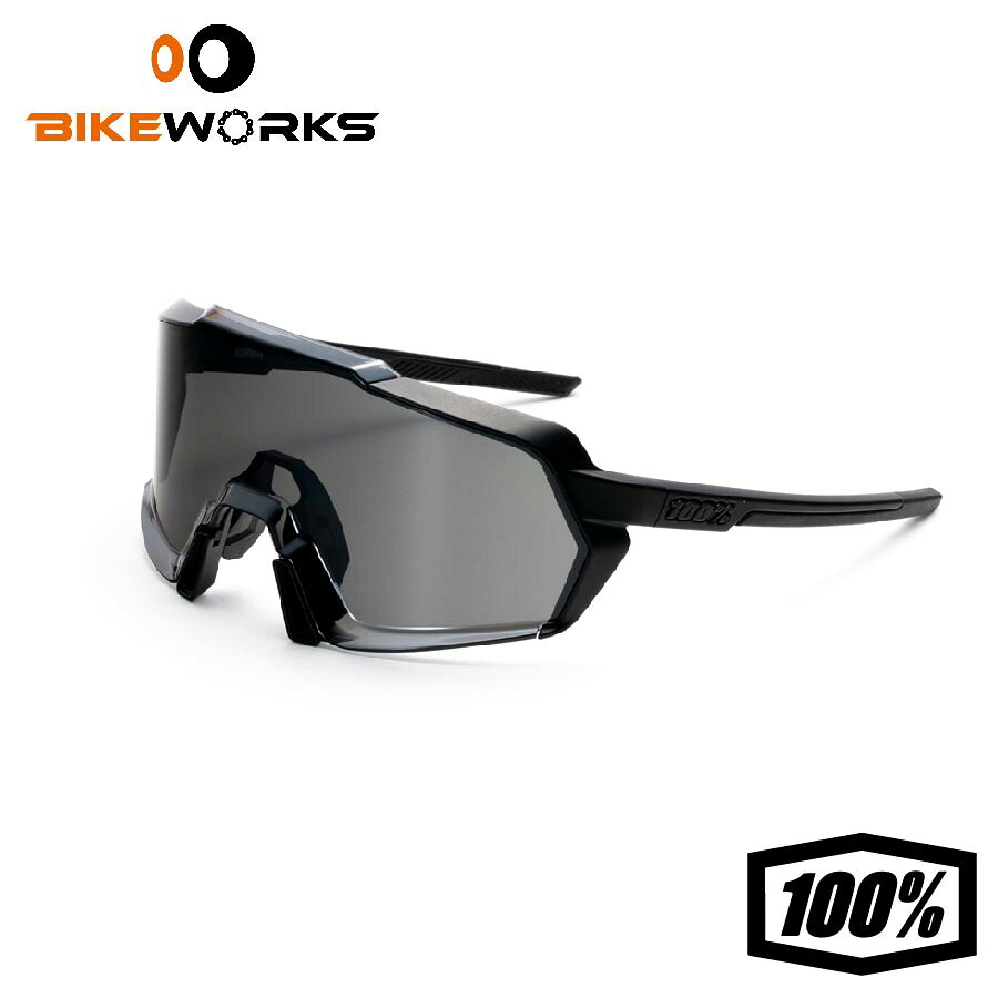 KORBIN -Matte Black Gloss Black / Black Mirror Lens ブラック ミラーレンズ UVカット 軽量 ランニング 自転車 野球 スポーツサングラス 100％ ワンハンドレッド【 SALE 】