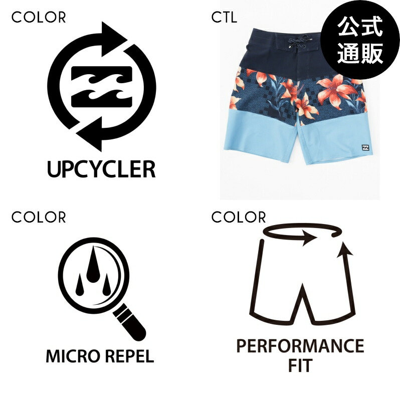 【ワンダフルデーはP10倍！】【OUTLET】【50%OFF】【送料無料】2024 ビラボン ボーイズ 【PRO】 TRIBONG PRO ボードショーツ/サーフトランクス CTL (22~26) 【2024年春夏モデル】 全1色 22/24/25/26 BILLABONG画像