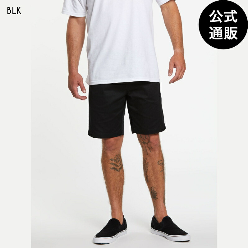 【OUTLET】【30%OFF】【送料無料】ボルコム FRICKIN ELASTIC WAIST SHORTS - BLACK 全1色 S/M/L/XL VOLCOM