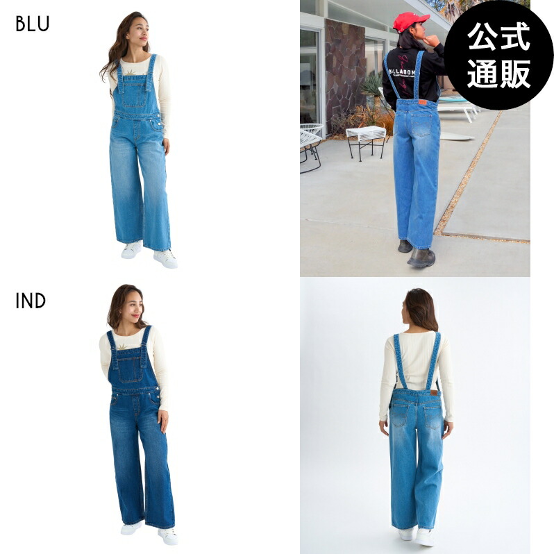【OUTLET】【30%OFF】【貨物輸送無料】散らし広告ボン レディース OVERALL DENIM ジーンズズボン下 【2025年秋冬青写真】 全2色 M/L BILLABONG