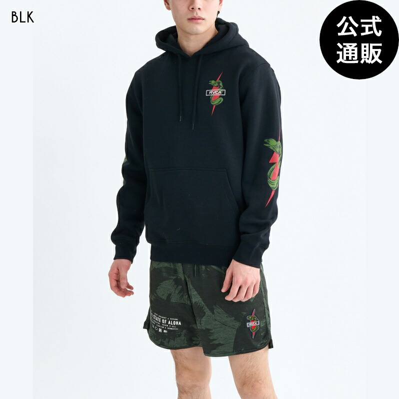 【OUTLET】【30%OFF】【貨物輸送無料】ルーカ メンズ SHOCK SQUAD HOODIE パーカー 【2025年秋冬青写真】 全1色 S/M/L/XL rvca
