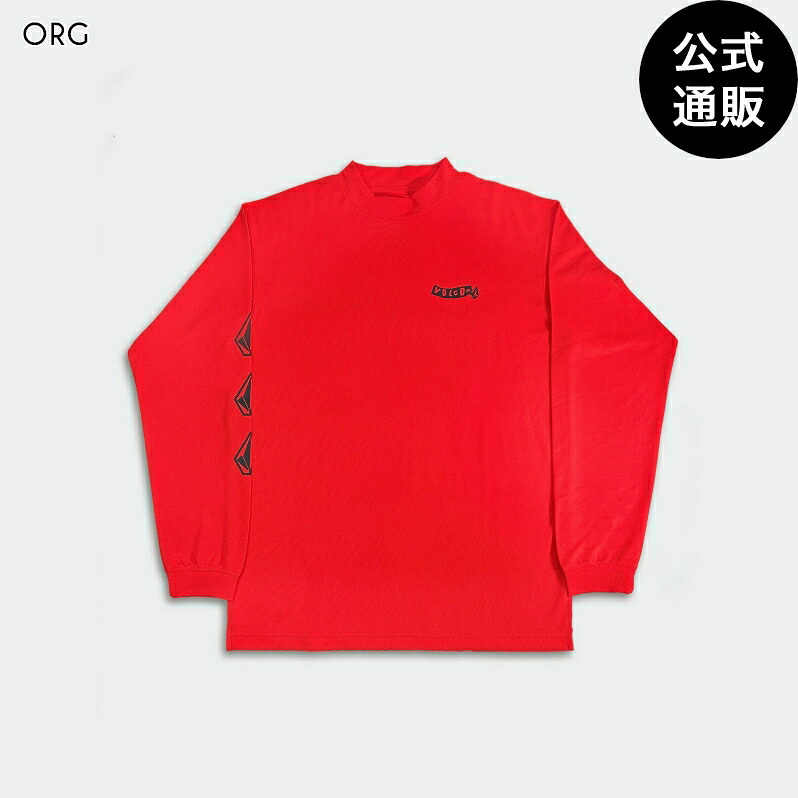 【お買い物マラソン期間はP10倍！】【OUTLET】ボルコム LONG SLEEVE MOCK NECK TEE - ORANGE 全1色 XS/S/M/L/XL/XXL/3XL VOLCOM