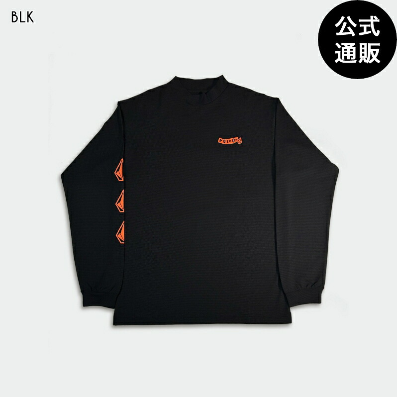 【お買い物マラソン期間はP10倍！】【OUTLET】ボルコム LONG SLEEVE MOCK NECK TEE - BLACK 全1色 S/M/L/XL VOLCOM 6,105円