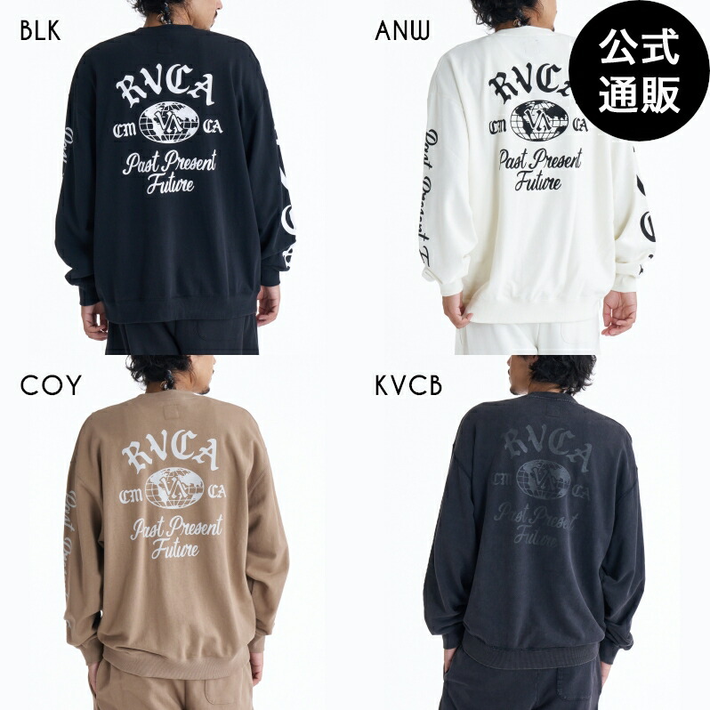 【お買い物マラソン期間はP10倍！】【OUTLET】【30%OFF】【送料無料】ルーカ メンズ VA WORLD WIDE CR トレーナー 【2025年秋冬モデル】 全4色 S/M/L/XL rvca