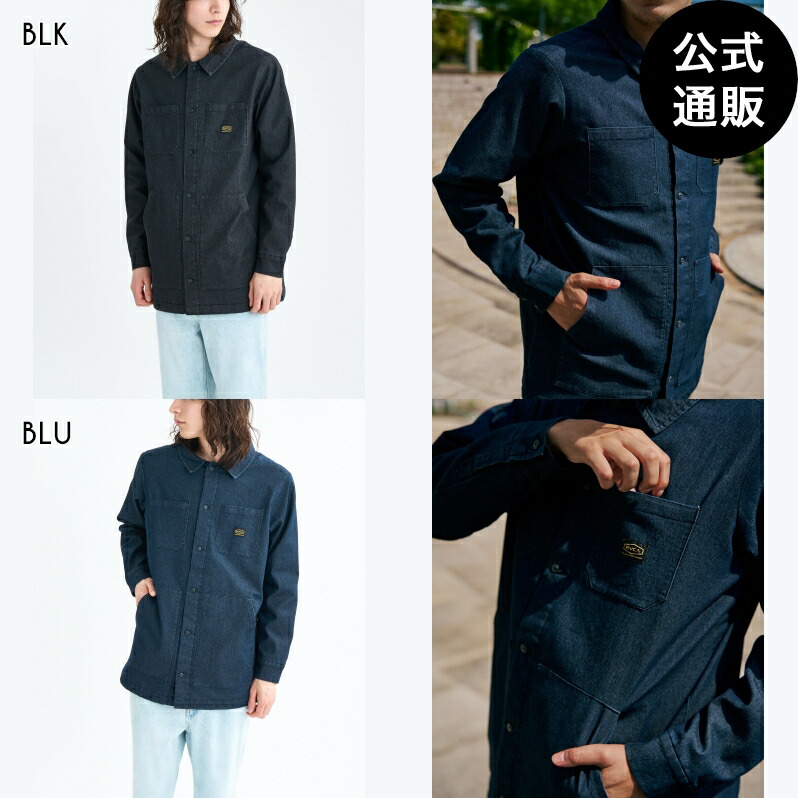 【お買い物マラソン期間はP10倍！】【OUTLET】【50%OFF】【送料無料】ルーカ メンズ QUILTING DENIM SHIRT 長袖シャツ 【2025年秋冬モデル】 全2色 S/M/L rvca｜BILLABONG ONLINE STORE