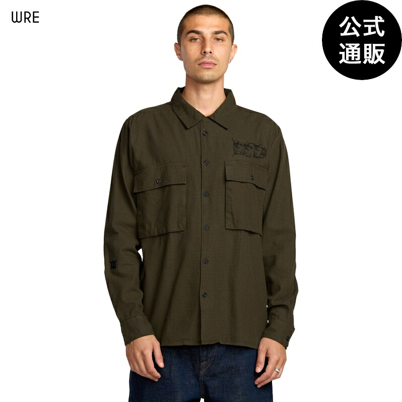 【お買い物マラソン期間はP10倍！】【OUTLET】【30%OFF】【送料無料】ボルコム メンズ POVJ WORKSHIRT ロングスリーブシャツ 全1色 XS/S/M/L/XL/2XL VOLCOM