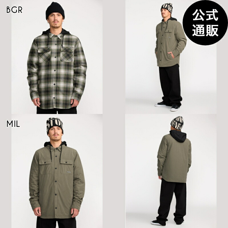 【百貨店SALE継続期間はP10倍！】【OUTLET】【30%OFF】【貨物輸送無料】ボルコム メンズ KENSON INS FLANNEL スノージャケット 全2色 XS/S/M/L/XL VOLCOM