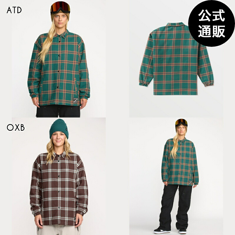 【お買い物マラソン期間はP10倍！】【SALE】【30%OFF】【送料無料】ボルコム レディース INS RIDING FLANNEL JKT スノージャケット 全2色 S/M/L/XL/2XL VOLCOM