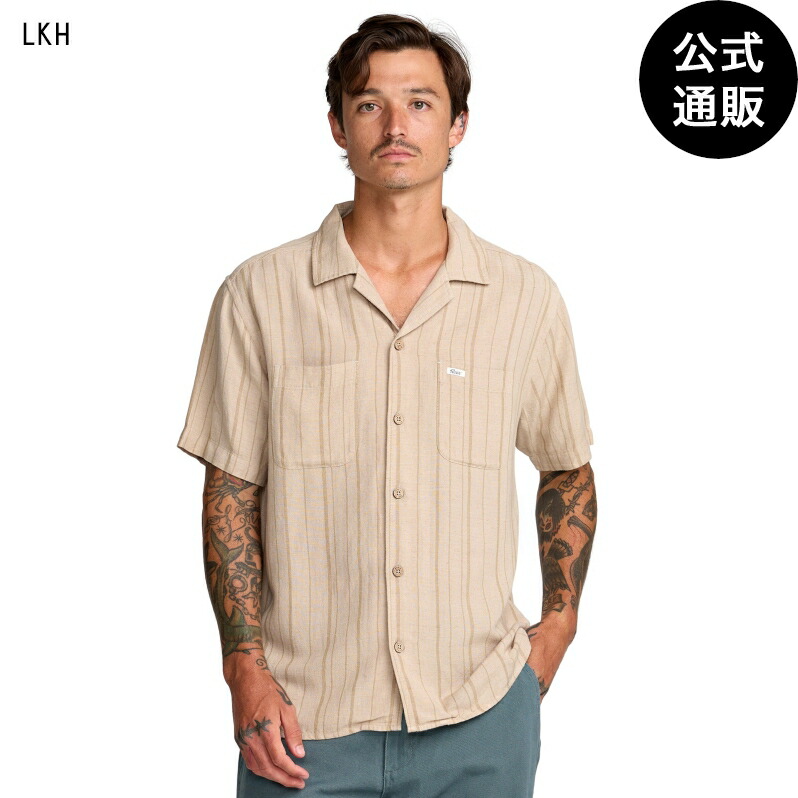 ルーカ メンズ EXOTICA STRIPE SS 半袖プルオーバー 【2026年春夏青写真】 全1色 S/M/L/XL rvca