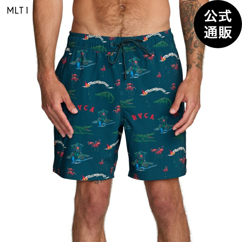 ルーカ メンズ VA ELASTIC SHORT 17 ゲーム盤さる股引き 【2026年春夏模範例】 全1色 S/M/L/XL rvca