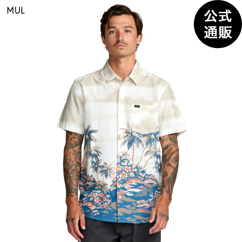 【直営店制限事項】ルーカ メンズ PENINSULA SS 半袖プルオーバー 【2026年春夏青写真】 全1色 S/M/L/XL rvca