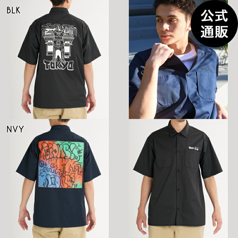 ルーカ メンズ LIONS TOKYO EDITION SHIRT 半袖プルオーバー 【2026年夏青写真】 全2色 S/M/L/XL rvca