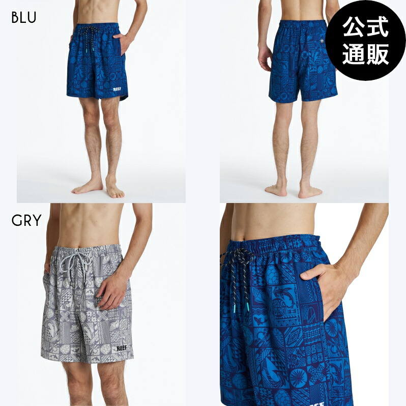 岩礁 メンズ MANA MOTIFS 17SHORTS ゲーム盤さる股引き 【2026年夏模範例】 全2色 S/M/L/XL REEF