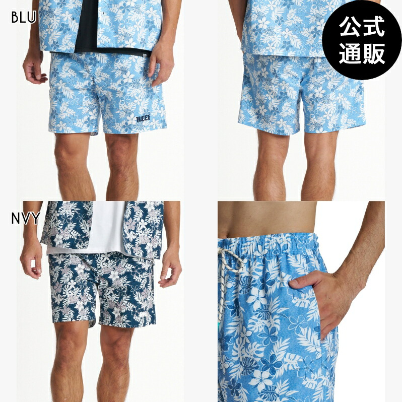 岩礁 メンズ ISLAND VIBE JAM 17SHORTS ゲーム盤さる股引き 【2026年夏模範例】 全2色 S/M/L/XL REEF