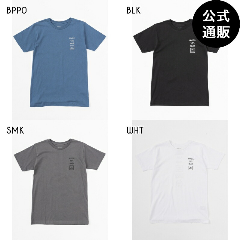 【OUTLET】【30%OFF】2024 ルーカ キッズ ALL LOGO Tシャツ 【2024年夏モデル】 全4色 130/140/150/160 rvca画像