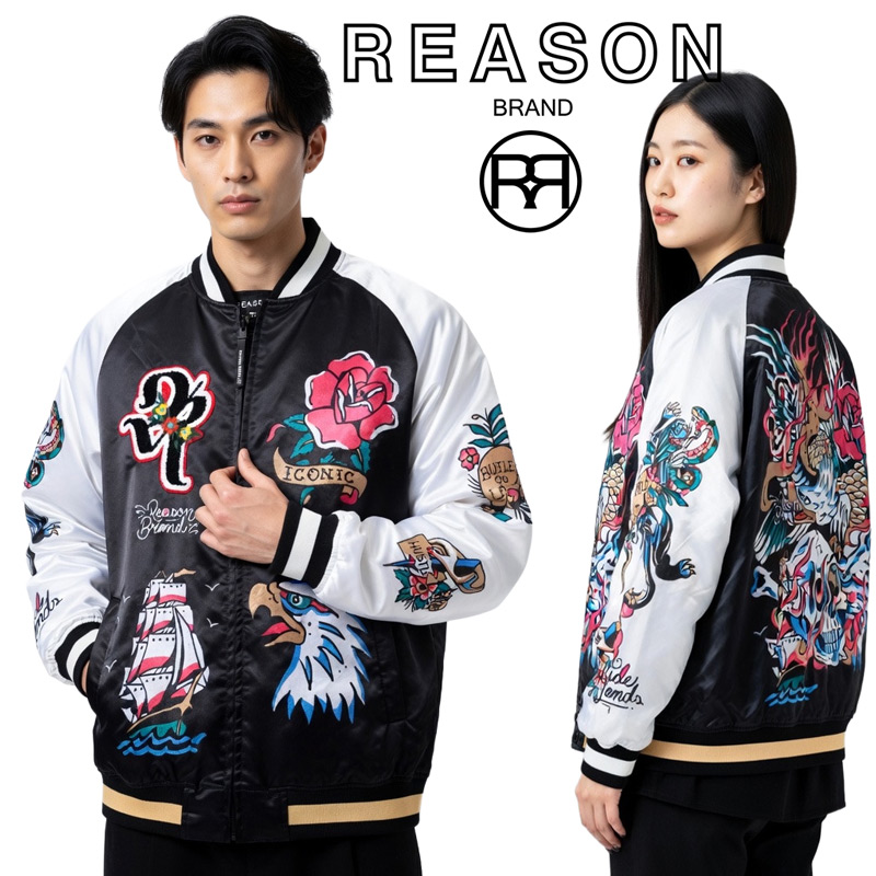 楽天市場】REASON リーズン 中綿 ジャンパー JACKET NYLON SATIN 