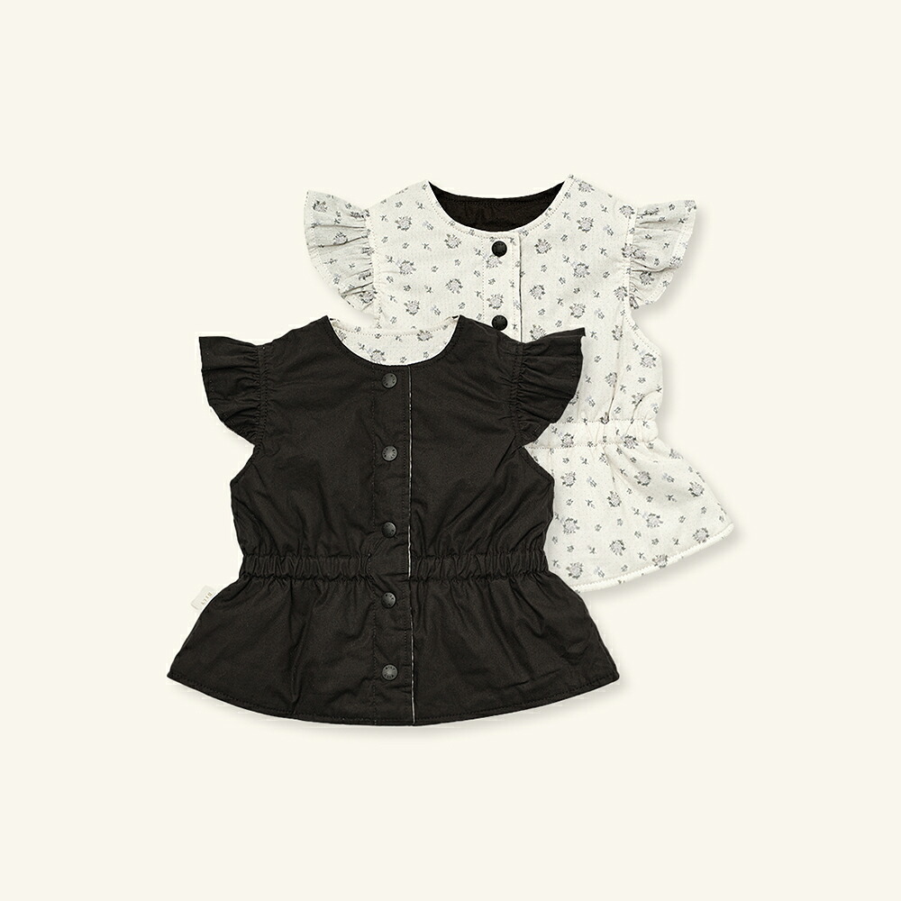 BILY Cynthia Reversible Vest 御姉さん 1歳から4歳 80-110糎 リバーシブルベスト キルティング 全1色