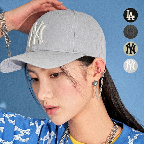 Mlb Monogram Curved Adjustable Cap クラシック笠 Uv詰める 酋長 レディース 帽子 メンズ スマート 韓国流行り物 韓国帽子 号整える手術可能 Loadedcafe Com