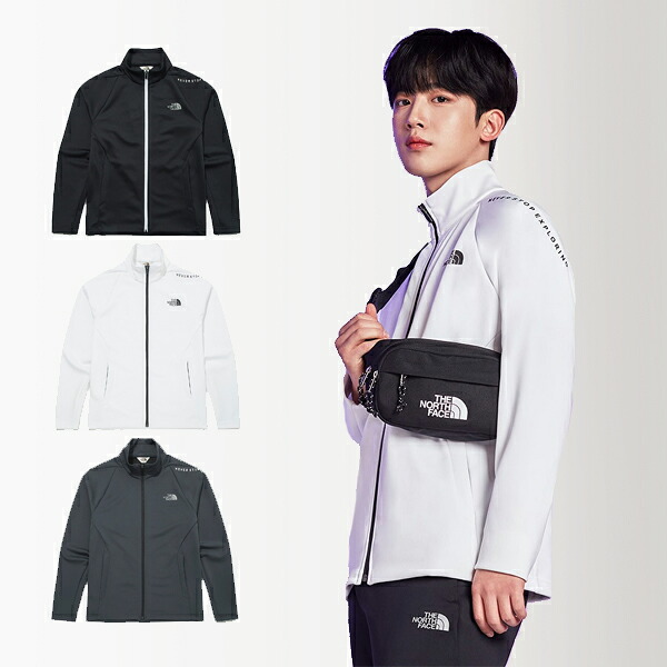 The North Face Fresh Run Zip Up メンズ トレーニングウェア 優れた伸縮性 ジップアップパーカー スポーツウェア アウター メンズ 韓国ファッション Ice Org Br