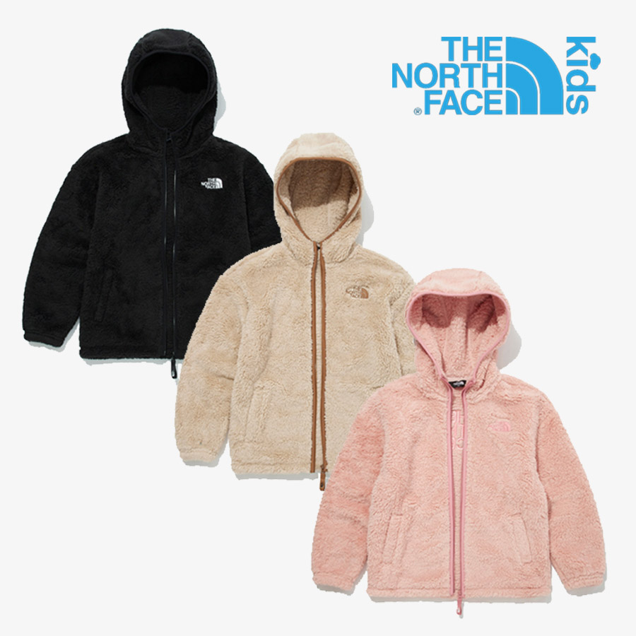 ザ ノースフェイスthe North Face21秋冬コーデ韓国キッズファッションfleece Hoodieアウタージャケットキッズ服子供服男の子女の子新商品正規品ジップアップフーディフリース3色 ライトベージュ ライトピンク ブラック 公式流通商品 海外直送 Nj4fm56