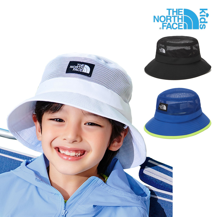 ザノースフェイスthe North Face Kids Full Mesh Hat韓国キッズハット Hat キッズ帽子女の子男の子ピクニック 遠足 軽量 アウトドアバケットメッシュハット帽子 サイズ調節可能ユニセックス100 正規品 Ne3hn04 芸能人愛用