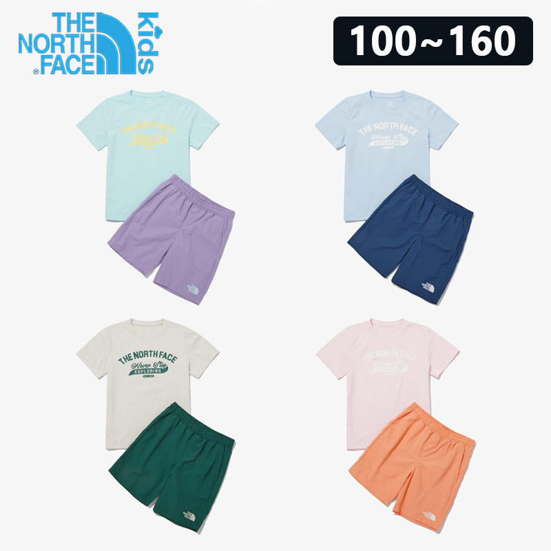 国内正規品】 ノースフェイス 110 セットアップ Tシャツ&パンツ キッズ 