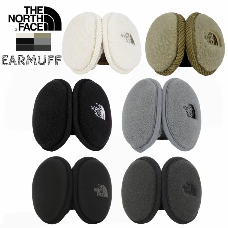 【とんち様】THE NORTH FACE イヤーマフ×2 黒　ホワイトレーベル とんち様】THE NORTH FACE イヤーマフ×2 黒 ホワイトレーベル