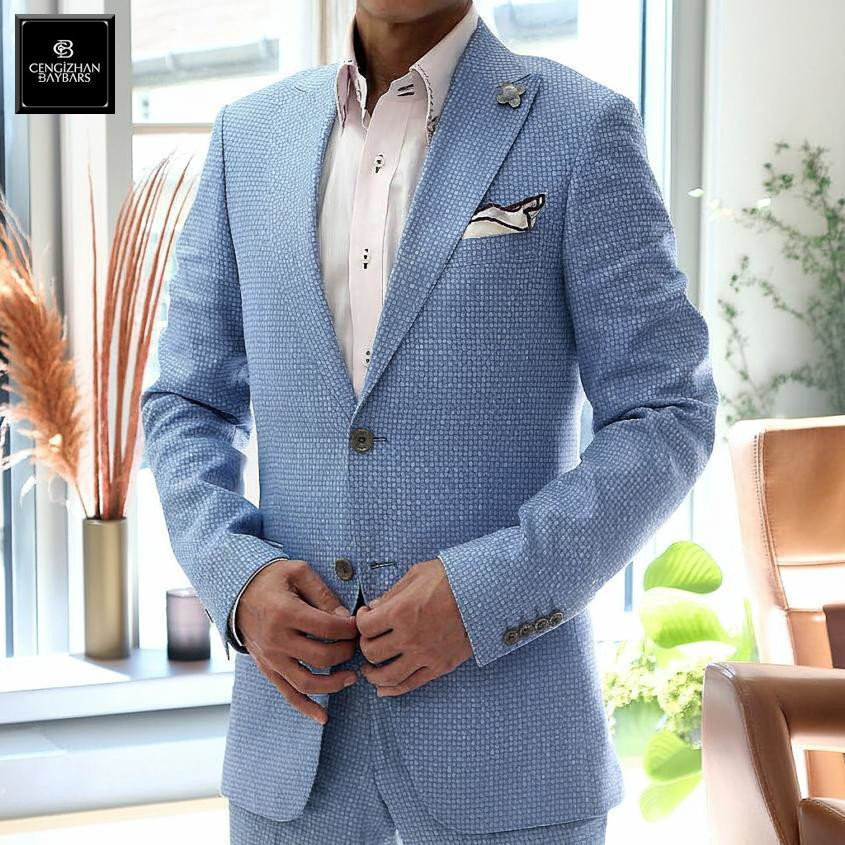 楽天市場】テーラードジャケット ワイドラペル ブレザー メンズ 青