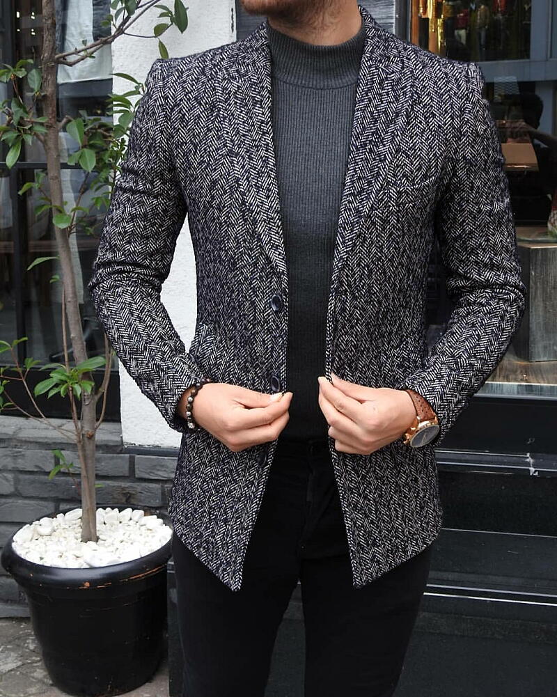 有名な高級ブランド チェスターコート ツイード ヘリンボーン ハーフコート 紺 ネイビー メンズ 大きいサイズも入荷 タイト ｂｉｎ １ ｌｉｍｉｔｅｄ 30 Off Aqsasport Org