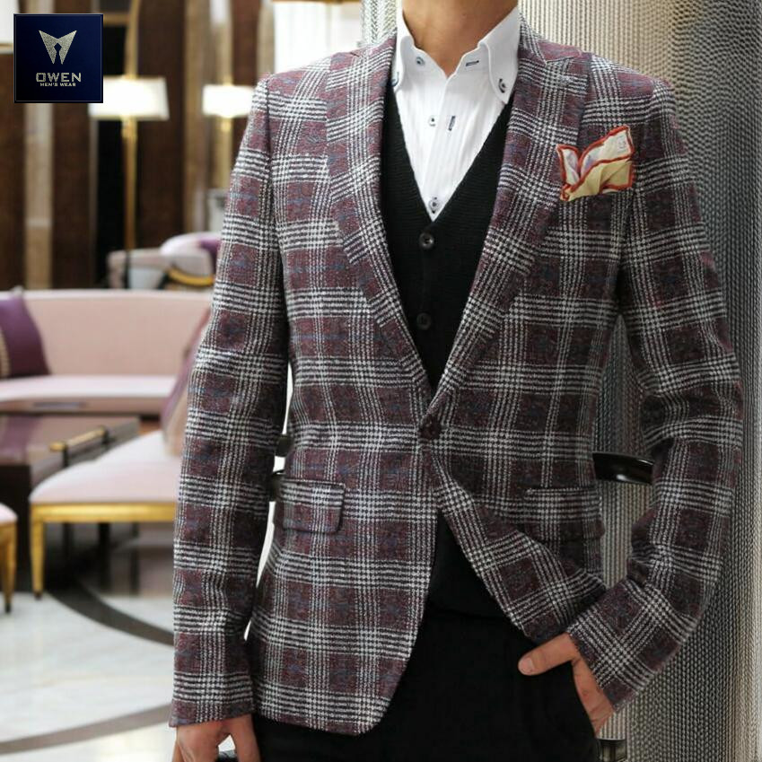 楽天市場】ツイード ジャケット テーラードジャケット 千鳥柄