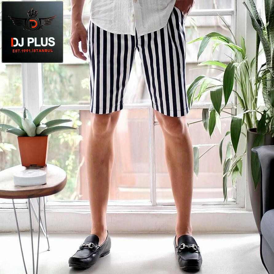 楽天市場】ハーフパンツ ショートパンツ ピンストライプ 膝上