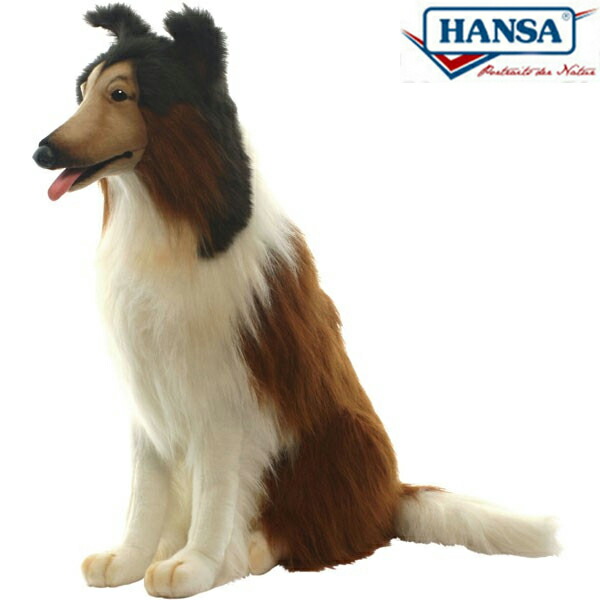HANSA 3800 コリー100 全長：100糎 COLLIE   BH3800  ぬいぐるみ ハンサ クリスマス 生まれ落ちる日 差し上げ物 毛の荒物 犬 猫 鳥 うさぎ ペンギン 毛の荒物 飾りつけ あやつり人形 図形 KOESEN ケーセン 気が大きい マスコット 実物大 大型