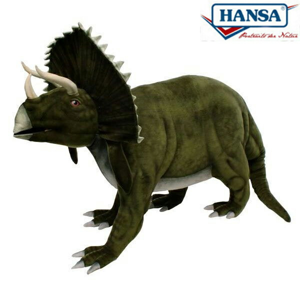 HANSA 5109 トリケラトプス190 全長：190cm TRICERATOPS BH5109 ぬいぐるみ ハンサ クリスマス 誕生日 プレゼント 動物 犬 猫 鳥 うさぎ ペンギン アニマル 置物 人形 フィギュア KOESEN ケーセン 大きい マスコット 実物大 大型