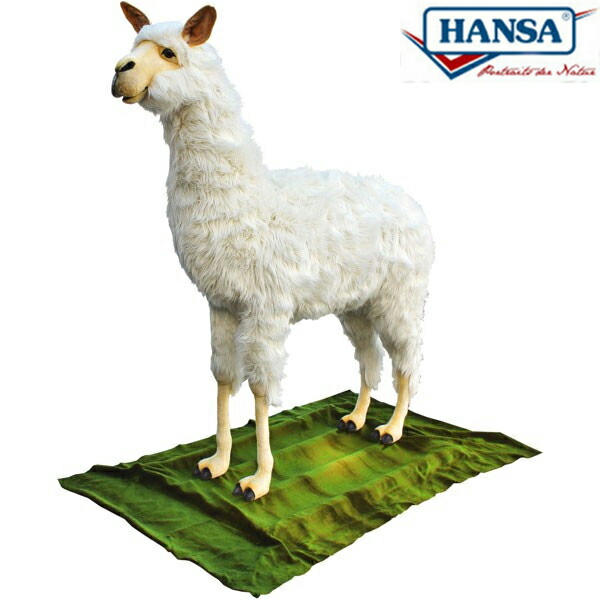 HANSA 6405 アルパカ(ダイツキ)170 全長：170糎 ALPACA BF  BH6405  ぬいぐるみ ハンサ クリスマス 生まれ落ちる日 差し上げ物 毛の荒物 犬 猫 鳥 うさぎ ペンギン 毛の荒物 飾りつけ あやつり人形 図形 KOESEN ケーセン 気が大きい マスコット 実物大 大型
