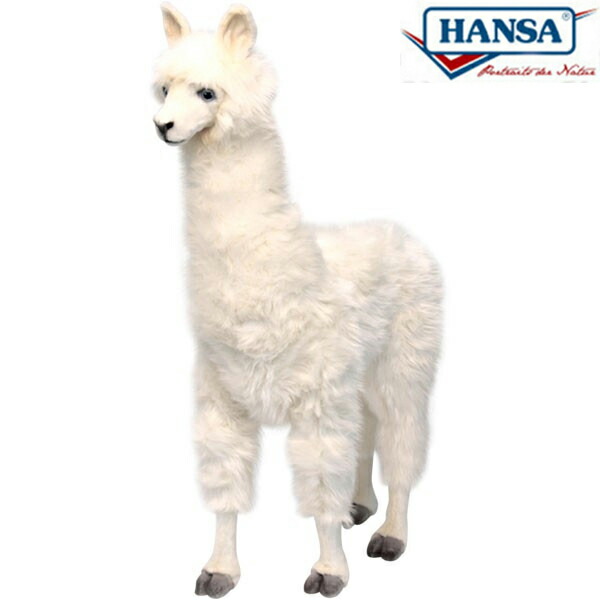 HANSA 6463 アルパカ100 全長：100糎 ALPACA RIDE-ON  BH6463  ぬいぐるみ ハンサ クリスマス 生まれ落ちる日 差し上げ物 毛の荒物 犬 猫 鳥 うさぎ ペンギン 毛の荒物 飾りつけ あやつり人形 図形 KOESEN ケーセン 気が大きい マスコット 実物大 大型