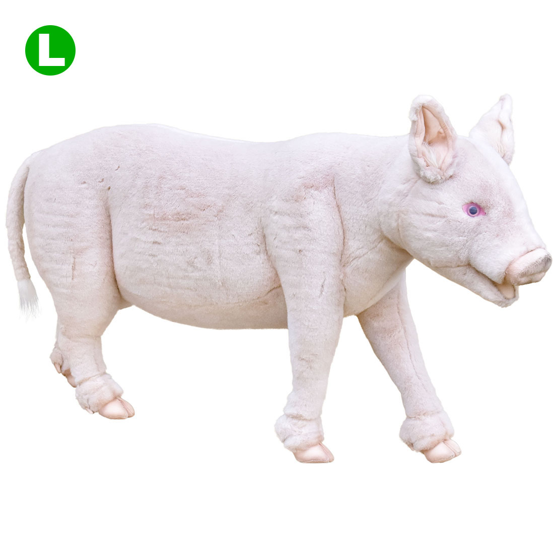 HANSA 5545 飼い豚106 全長：100珊 PIG JUVENILE L.S. BH5545  ぬいぐるみ ハンサ 豚 クリスマス 生まれ落ちる日 差し上げ物 毛の荒物 犬 猫 鳥 うさぎ ペンギン 毛の荒物 飾りつけ あやつり人形 図形 KOESEN ケーセン 大層らしい マスコット 実物大 大型