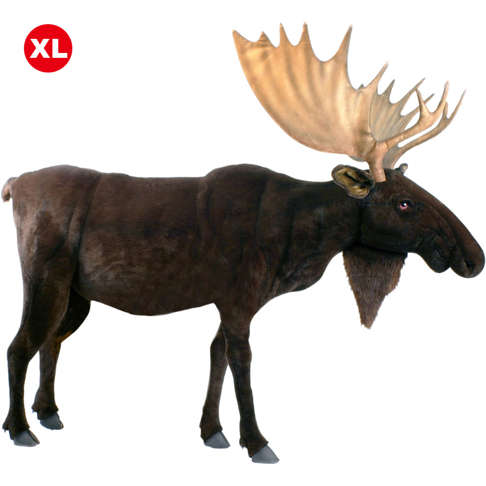 HANSA 5523 ヘラジカ235 全長：235cm MOOSE STANDING BH5523 ぬいぐるみ ハンサ トナカイ 鹿 バンビ クリスマス 誕生日 プレゼント 動物 犬 猫 鳥 うさぎ ペンギン アニマル 置物 人形 フィギュア KOESEN ケーセン 大きい マスコット 実物大 大型