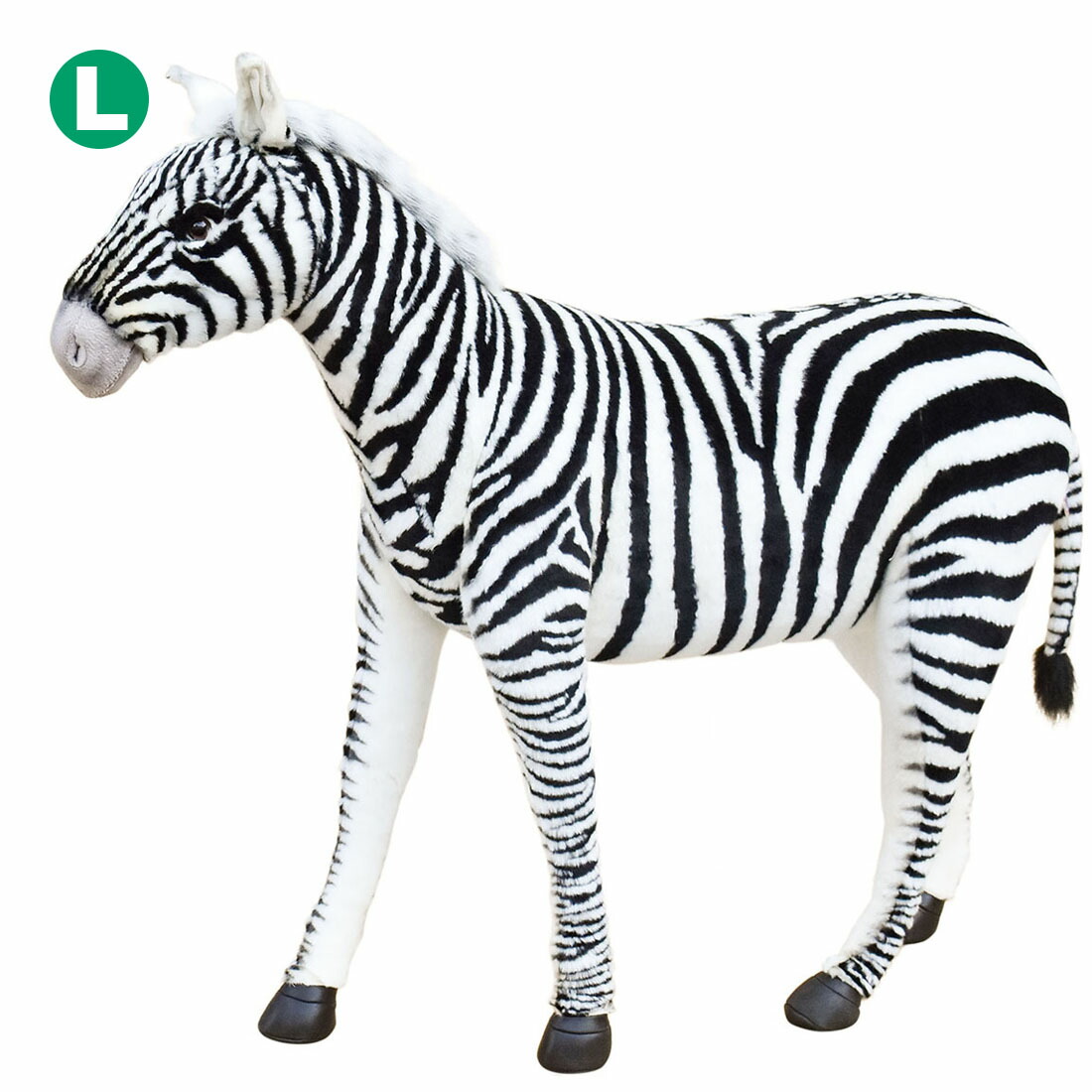 HANSA 6586 腰掛け 縞馬86 全長：86珊 ZEBRA A SEAT BH6586  ぬいぐるみ ハンサ クリスマス 生まれ落ちる日 差し上げ物 毛の荒物 犬 猫 鳥 うさぎ ペンギン 毛の荒物 飾りつけ あやつり人形 図形 KOESEN ケーセン 大層らしい マスコット 実物大 大型